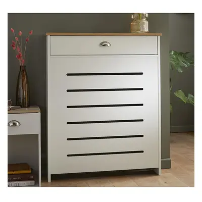 Vale Designs Storage Radiator Cover with Drawer - Cream Small x 780mm