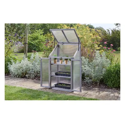 Timber Polycarbonate Frame GroZone 1m Grow your own Grey