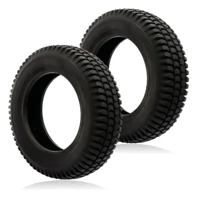 SPARES2GO Tyre 3.00 x Pneumatic Mobility Scooter Block Tread 300x8 3.00x8 inch Rim x