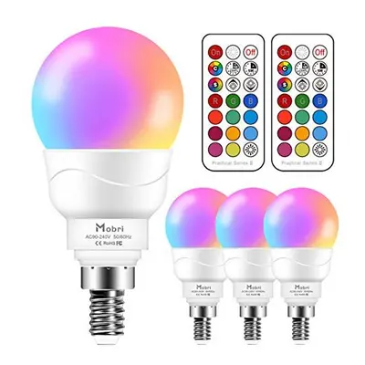 E14 LED Light Bulb5W Colour Changing Light Bulb with Remote Control Memory Timing Function40W Eq