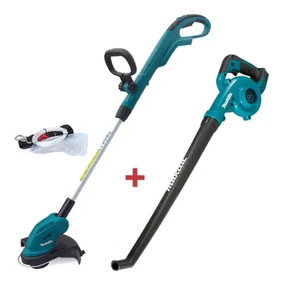 Makita DUR181Z LXT 18v LXT Cordless Grass Line Trimmer Strimmer + DUB186Z Blower