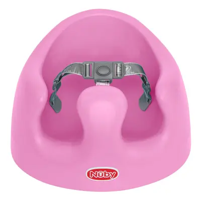 Nuby My Floor Seat, Soft Foam Cushion with Safety Harness and High Back Design, for Ages Months,