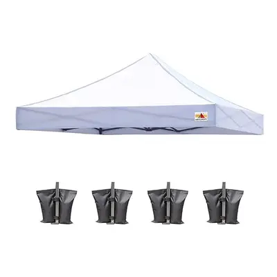 ABCCANOPY Replacement Canopy Top for Pop Up Canopy Tent (10x10, White)