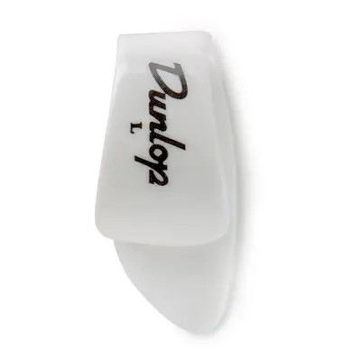 JIM DUNLOP 9013R White Plastic Thumbpicks Left Handed Large 12Bag