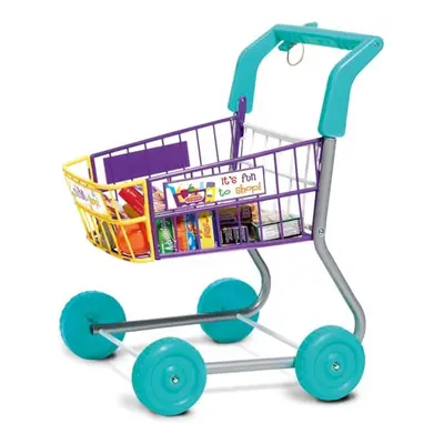 Shopping Trolley - Colourful Toy Shopping Trolley for Children Aged Plus - Equipped with Everyth