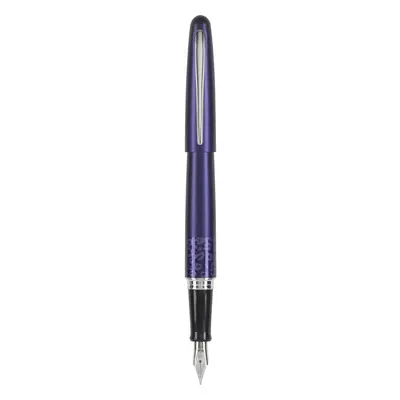 Pilot MR Animal Collection Fountain Pen in Gift Box Matte Plum Barrel with Leopard Accent Fine P