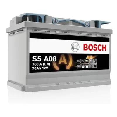 S5A08 - car battery - 70A/h - 760A - AGM technology - adapted for vehicles with Start/Stop syste