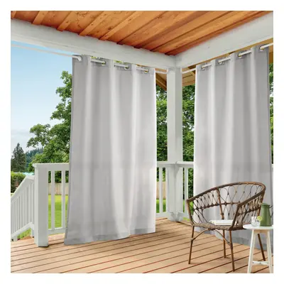 TOWN & COUNTRY BASICS Cabana Solid GT Indoor/Outdoor Light Filtering Grommet Top Curtain Panel P