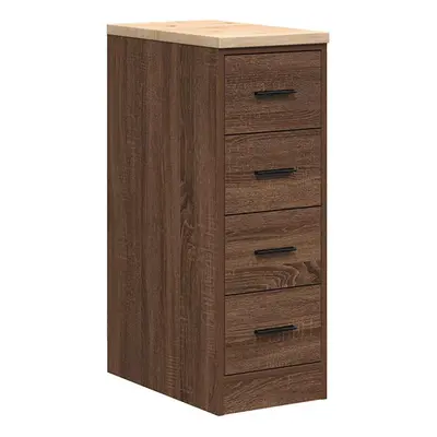 (brown oak, x x cm/ pcs) vidaXL Garage Storage Cabinet Solid Wood Pine cabinet