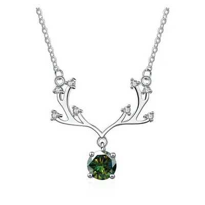 (green, Carat) Bague Ringen Excellent Cut Ct Affordable Moissanite Pendant For Women Silver Diam