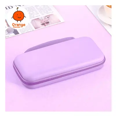 (Purple) Multifunctional Storage Bag EVA PU Material Case For NS Switch/Oled Washable Anti-fall 