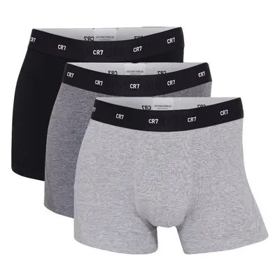 (Black/Grey/Light Grey, Small) CR7 Pack Bamboo Boxers