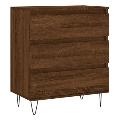 vidaXL Sideboard Hall Storage Side Cabinet Cupboard Brown Oak Engineered Wood