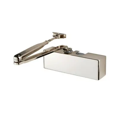 Template Adjustable Overhead Door Closer Upto 80kg Doors Polished Nickel