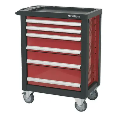 765 x x 960mm Drawer RED Portable Tool Chest Locking Mobile Storage Box