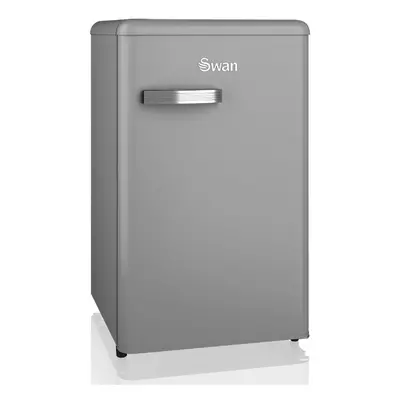 Swan SR11035GRNE Retro Under Counter Fridge with 77L Fridge Capacity, 13L Freezer Capacity, Glas