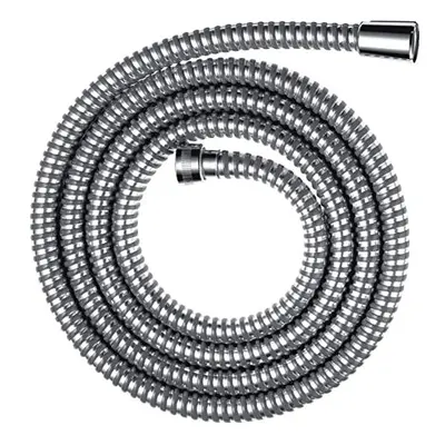 Metaflex shower hose 1.25 m, anti-kink and flexible, chrome effect coil wrap