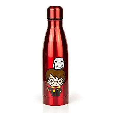 Harry Potter Harry Potter & Hedwig Chibi Characters Aluminum Water Bottle | Official Collectible