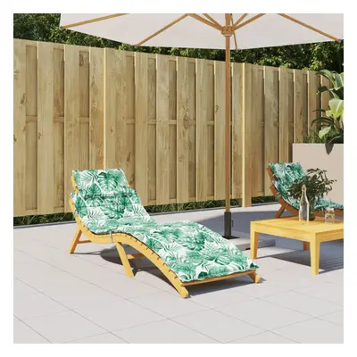 vidaXL Sun Lounger Cushion Leaf Pattern Oxford Fabric