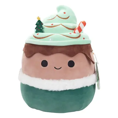 Squishmallows Original 10-Inch Ernesto The Peppermint Latte - Official Jazwares Christmas Plush 