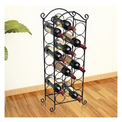 vidaXL Wine Rack for Bottles Metal Display Holder Storage Cabinet Shelf