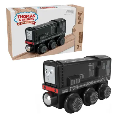 Thomas & Friends Wooden Railway Toy Train Diesel Push-Along Wood Engine for Toddlers & Preschool