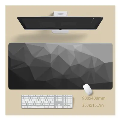 (Triangle SS (1), 900x400x3mm) Minimalist Large Desk Pads Big Computer Mousepads Gaming Mousepad