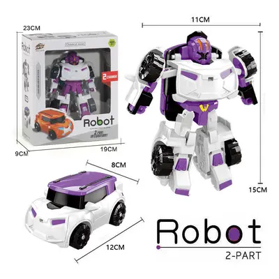 (With box, x purple) Action Figure Korea Cartoon Tobot Transformation Robot Toys Popular Anime