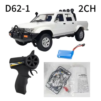 (D62-1 White 2WD) 1/16 Scale RC Crawler WPL Truck RTR Off-Road Pick-up Car 2.4GH Remote Control 