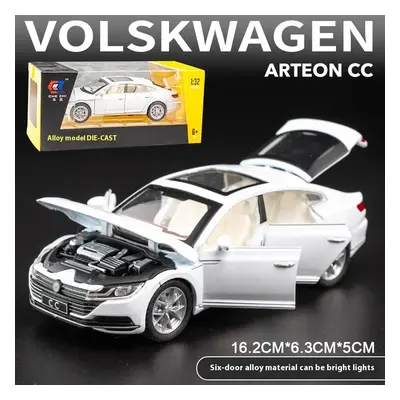 (white boxed) 1:32 Volkswagen CC Alloy Toy Car Metal Die-casting Model Sound And Light Pull Back