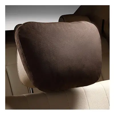 (Khaki) Pair Car Headrest Maybach Design Class Ultra Soft Pillow Automobile