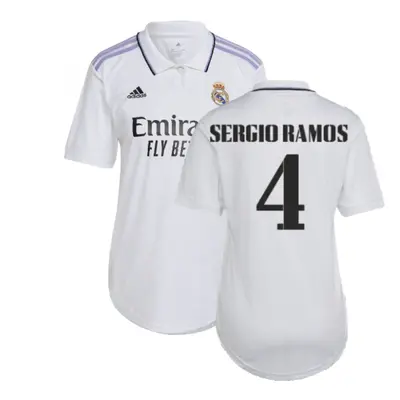 (L) Real Madrid Womens Home Shirt (SERGIO RAMOS 4)