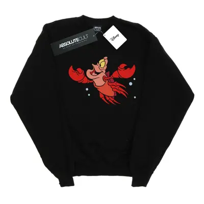 (S, Black) Disney Womens/Ladies The Little Mermaid Sebastian Bubbles Sweatshirt