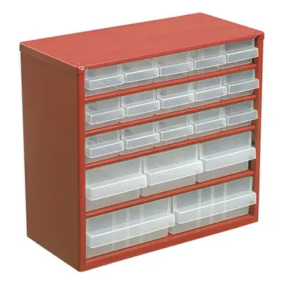 310 x x 285mm Drawer Parts Cabinet - RED - Wall Mounted / Standing Box