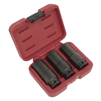 3 PACK - 17mm 19mm 21mm Counter Weighted Impact Socket Set - 1/2" Square Drive