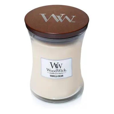 Woodwick Medium Hourglass Scented Candle | Vanilla Bean | with Crackling Wick | Burn Time: Up to