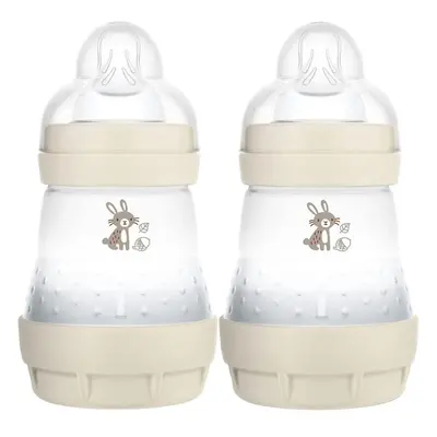 MAM Easy Start Colours of Nature Self Sterilising Anti-Colic Baby Bottle(2 x 160ml Bunnies), Mat