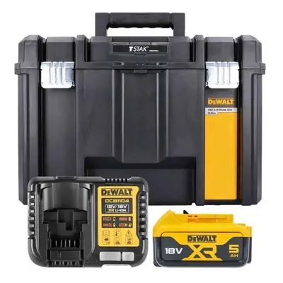 Dewalt DCB1104P1T DCB184 5.0ah 18v XR Lithium Battery + DCB1104 Charger Tstak