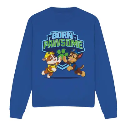 (XL, Royal Blue) Paw Patrol Unisex Adult Born Pawsome Sweatshirt