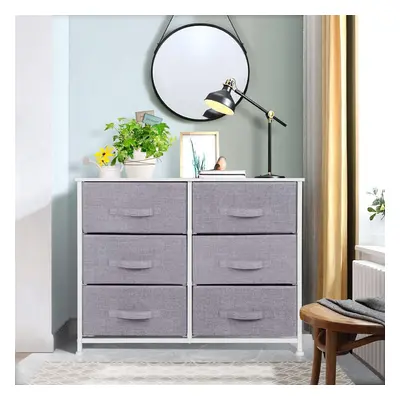 80 X X Cm, Chest Of Drawers, Fabric Storage Cabinet With Wood Top And Metal Frame, Organizer Uni