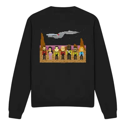 (M, Black) Star Trek Unisex Adult The Next Generation Trexel Crew Sweatshirt