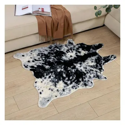 (170*220cm) Large Size Cow Printed Cowhide Faux Skin Leather Nonslip Antiskid Mat Carpet For Liv