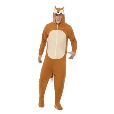 Large Brown Men's Fox Costume - fox costume mens adult fancy dress party animals one outfit smif