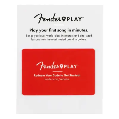 Fender Play 3-Month Subscription Prepaid Gift Card