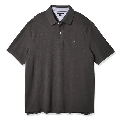 Tommy Hilfiger Men's Polo Shirt Regular Fit Medium Grey Heather Large