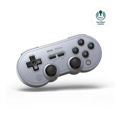 (Bundle 2, Hall Gray) AKNES 8BitDo SN30 Pro Game Controller for Nintendo Switch Android MacOS