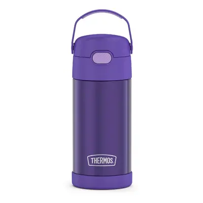 THERMOS FUNTAINER Water Bottle with Straw - Ounce Violet - Kids Stainless Steel Vacuum Insulated