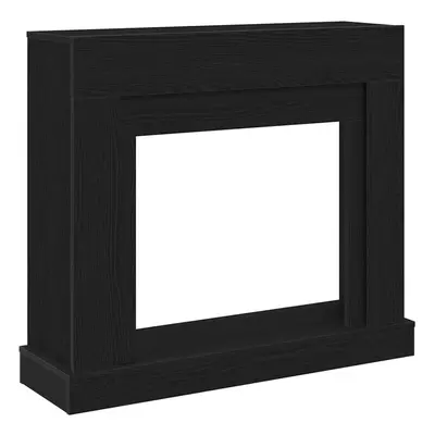 vidaXL Fireplace Surround Black Oak 100x30x87.5 cm Engineered Wood fire place