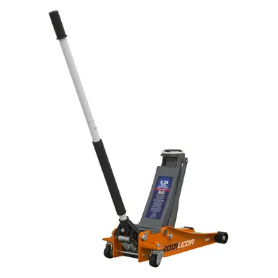 Low Entry Trolley Jack - 2250kg - Twin Piston - 495mm Max Height - Orange