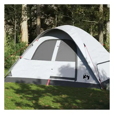 vidaXL Family Tent Dome 6-Person White Blackout Fabric Waterproof